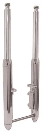 CHROME FRONT FORK 41MM FORKS WIDE GLIDE SOFTAIL 1984-99 CUSTOM CHOPPER FXST AXLE