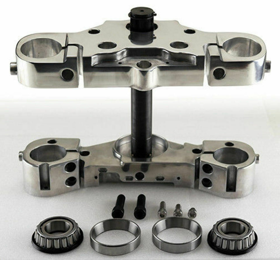 TRIPLE TREES HARLEY 49MM 6° BILLET RAKED 2014^ BAGGER FLHX GLIDE 21" 23"