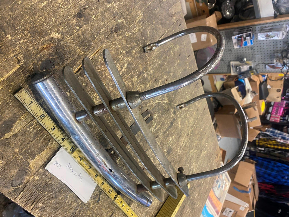 VTG HARLEY FLATHEAD KNUCKLEHEAD PANHEAD REAR FENDER BUMPER CHEESE GRATER CABBAGE