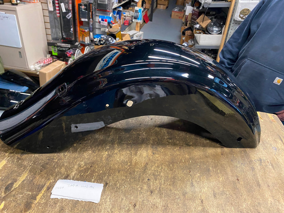 VIVID BLACK REAR FENDER HARLEY FLHX FLTR ROAD STREET GLIDE 2009^ OEM TOURING