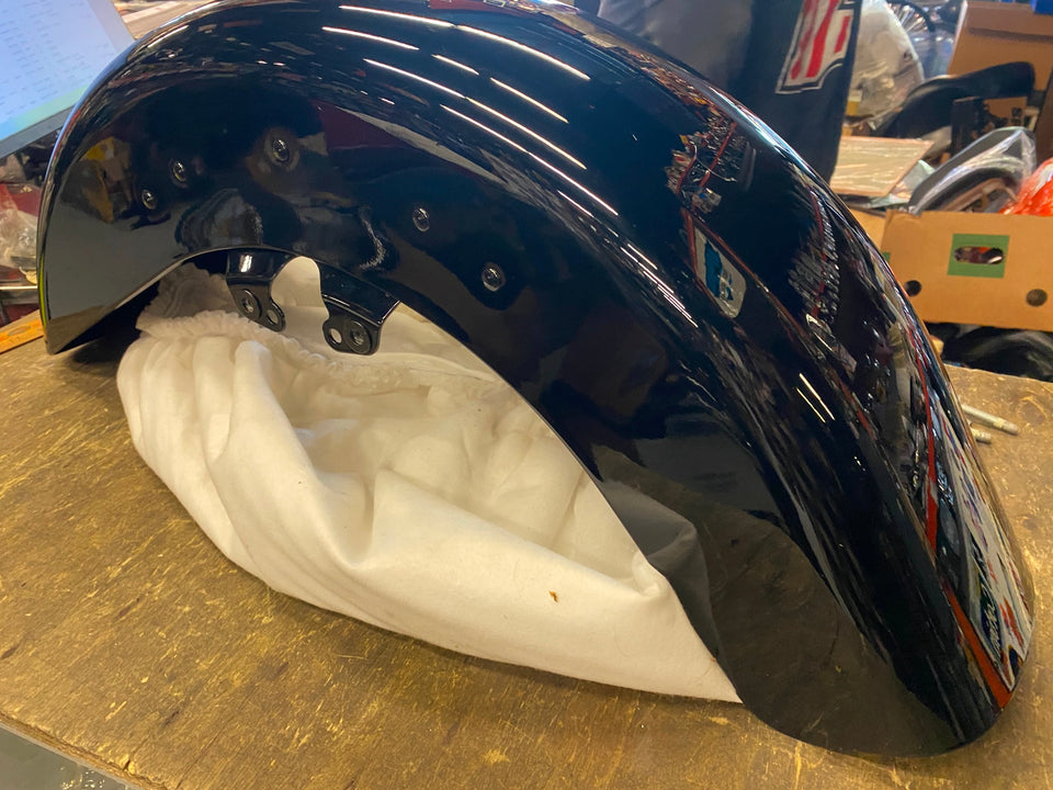 OEM VIVID BLACK FRONT FENDER FLHX FLTR STREET ROAD GLIDE 14^ FACTORY HARLEY T/O