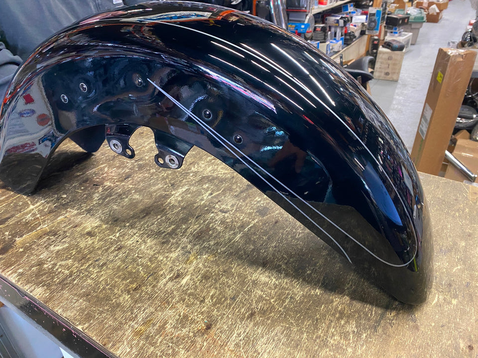 OEM VIVD BLACK SILVER PIN FRONT FENDER HARLEY STREET ROAD GLIDE SPECIAL FLHXS FL