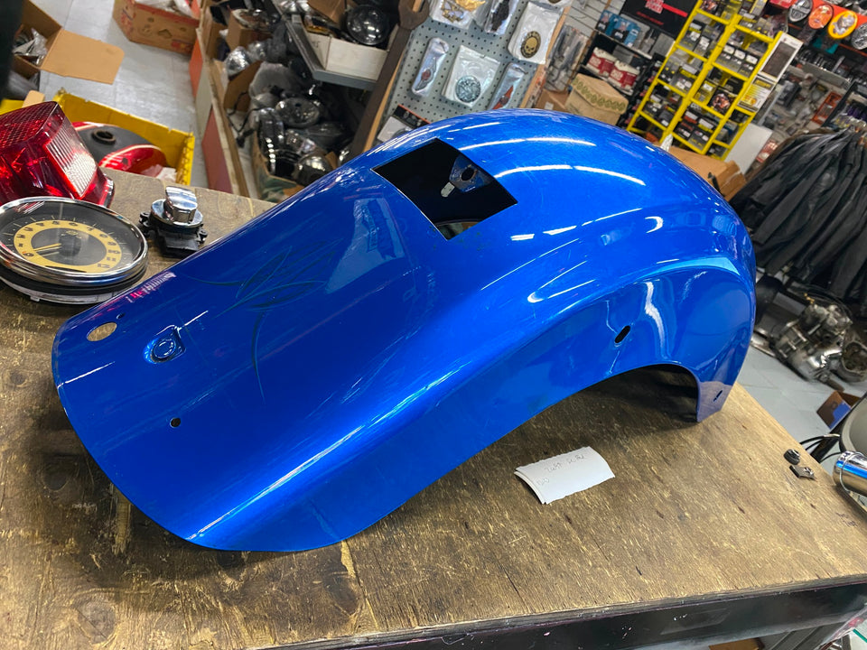 HARLEY REAR FENDER BLUE TOURING BAGG ULTRA CLASSIC LIMITED 2009^ FLH GLIDE NICE