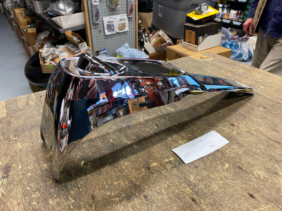 GENUINE HARLEY FXR FXRT CENTER FILL TANK DASH PANEL CONSOLE CHROME OEM 61414-82