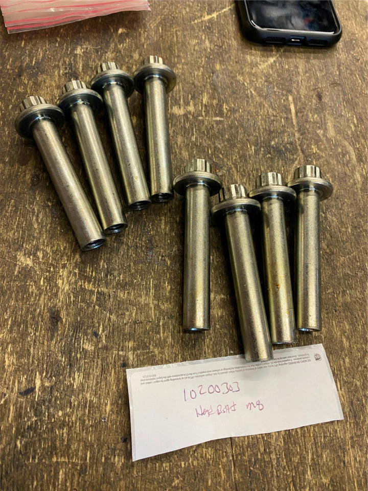 MILWAUKEE 8 M8 CYLINDER HEAD BOLTS FLANGE NUT SOFTAIL TOURING OEM SET 10200303