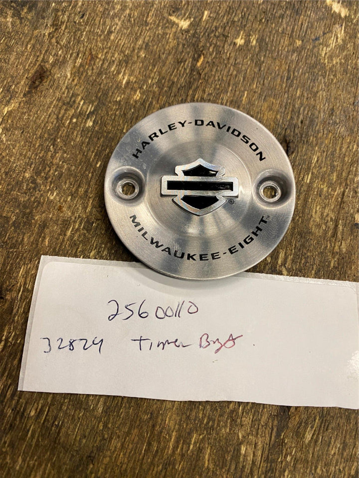 HARLEY TIMER POINTS COVER SILVER BRIGHT OEM M8 TOURING SOFTAIL GLIDE STREET ROAD