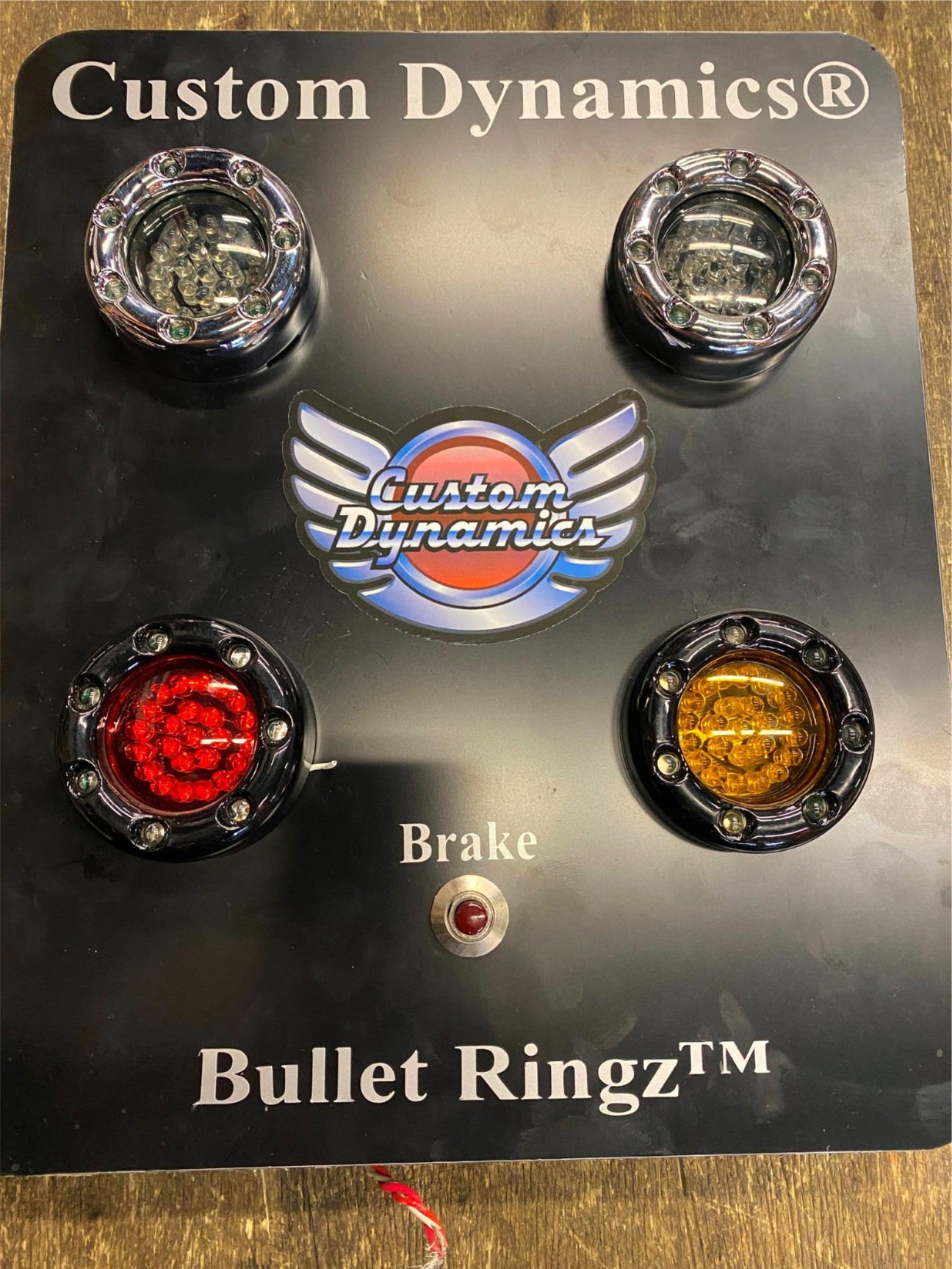 CUSTOM DYNAMICS BULLET RINGS LED TURN SIGN DISPLAY HARLEY TOURING SOFTAIL FLH